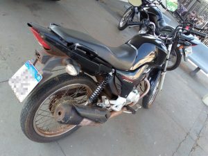 Lote 48 - Honda CG 160 START na cor preta do ano de 2021