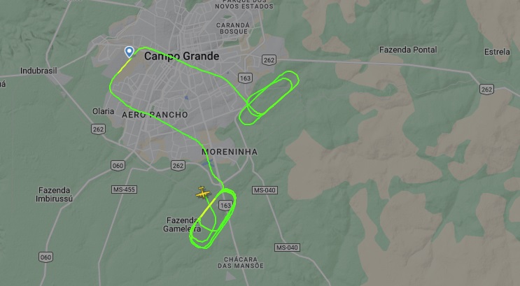 O avião estava envolvido em uma série de voos curtos destinados a testes no dia do incidente.