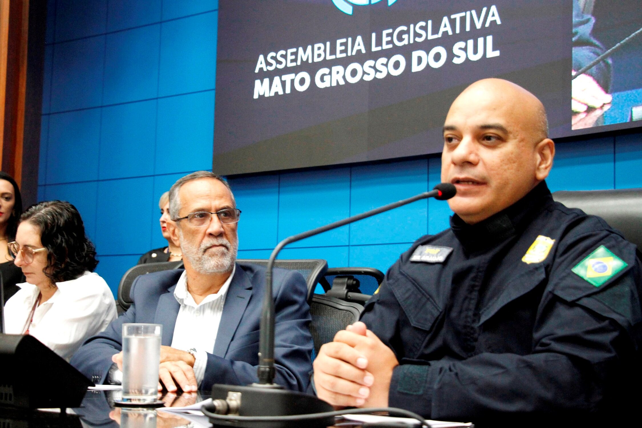 Rodrigo Machado e Alexandre Figueiredo durante a abertura do evento 