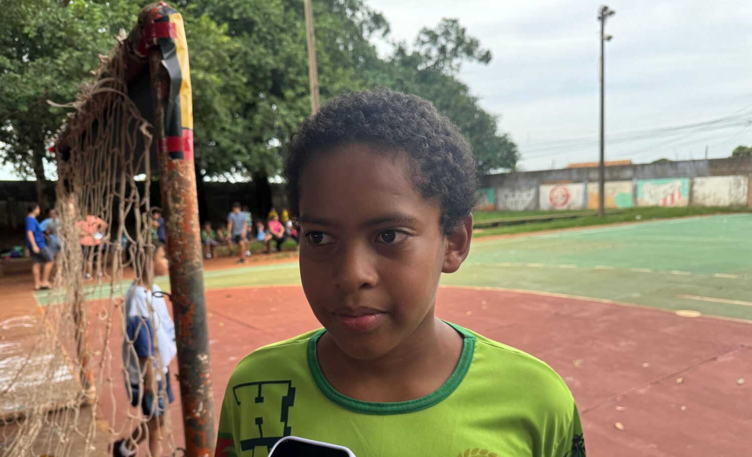 Luiz de Lima de Arruda, aluno da Escola Municipal Agrícola Barão do Rio Branco