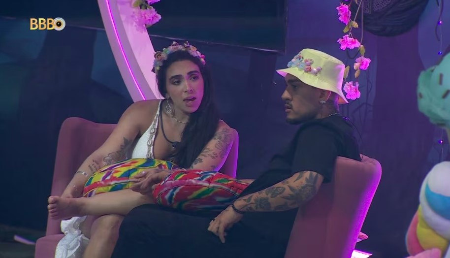 Giovanna e MC Bin Laden no BBB 24.