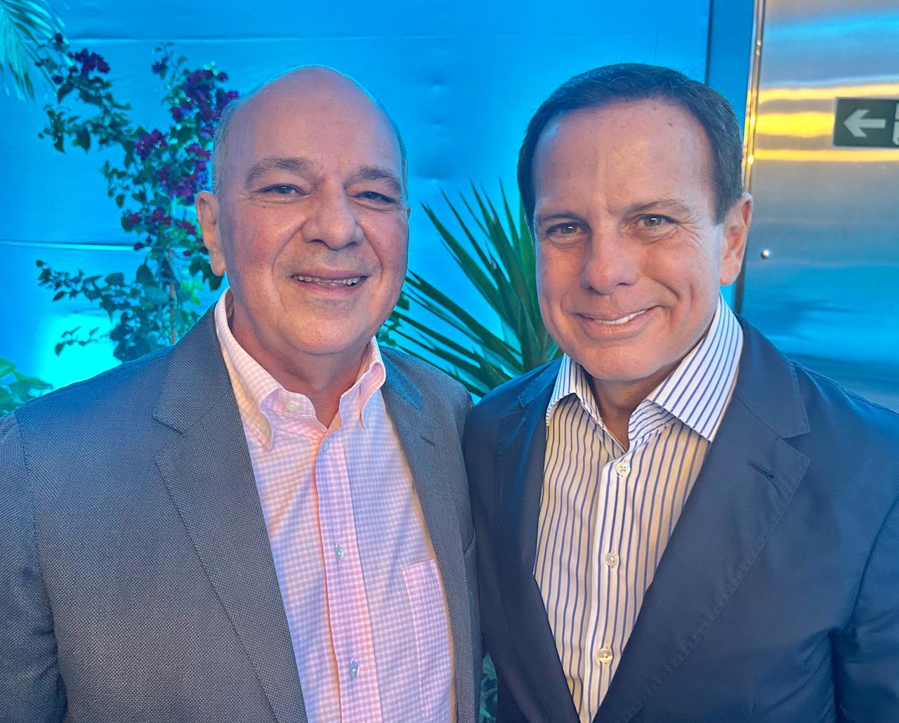 Empresário Antônio Fernando Garcia e João Doria, do LIDE