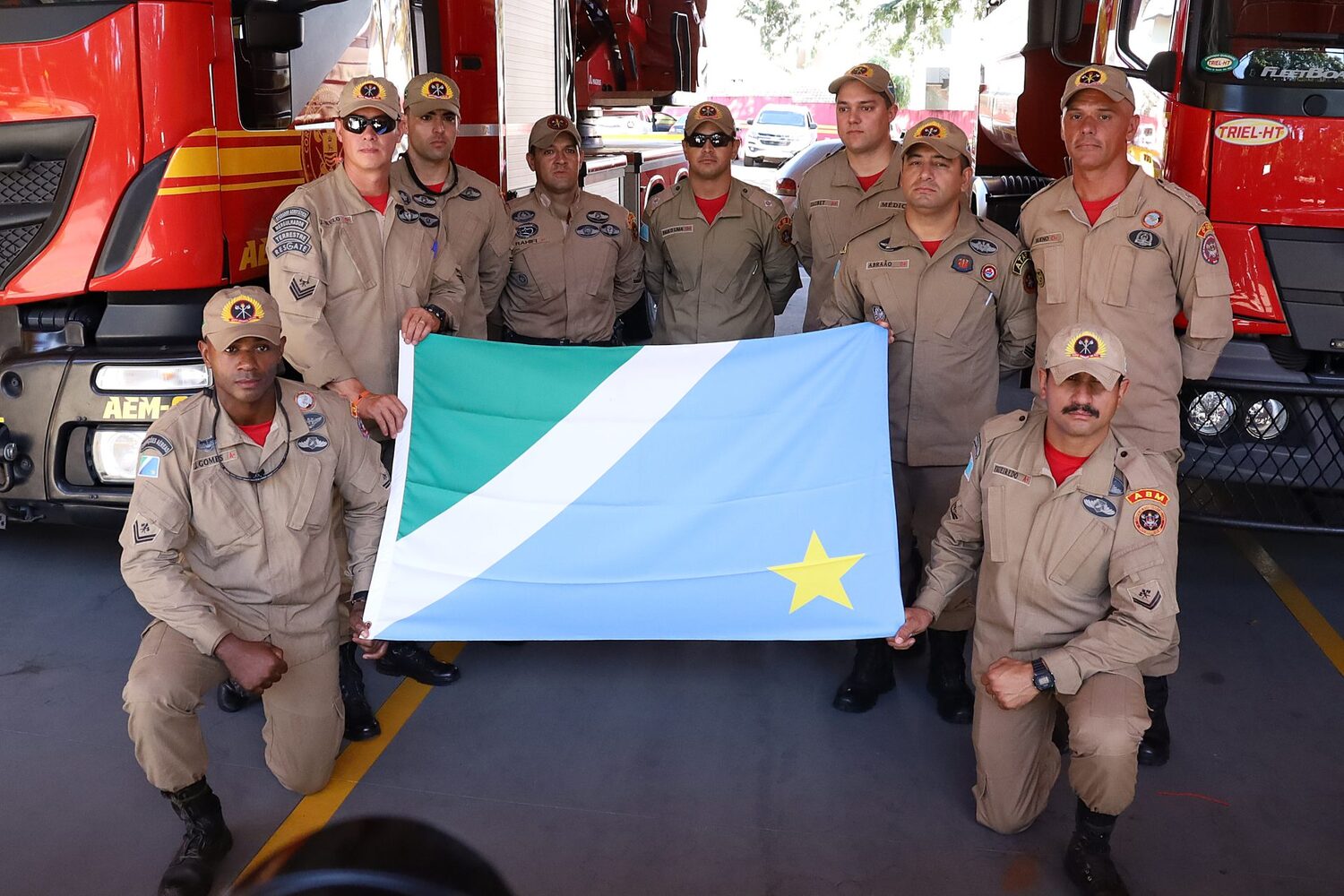 Ajuda humanitária dos bombeiros de MS para o estado do RS (Foto Álvaro Rezende)