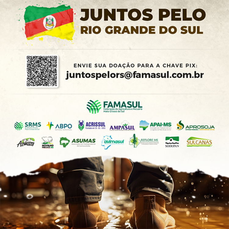 Associações Parceiras: A mobilização conta com a participação de diversas associações agropecuárias de Mato Grosso do Sul.