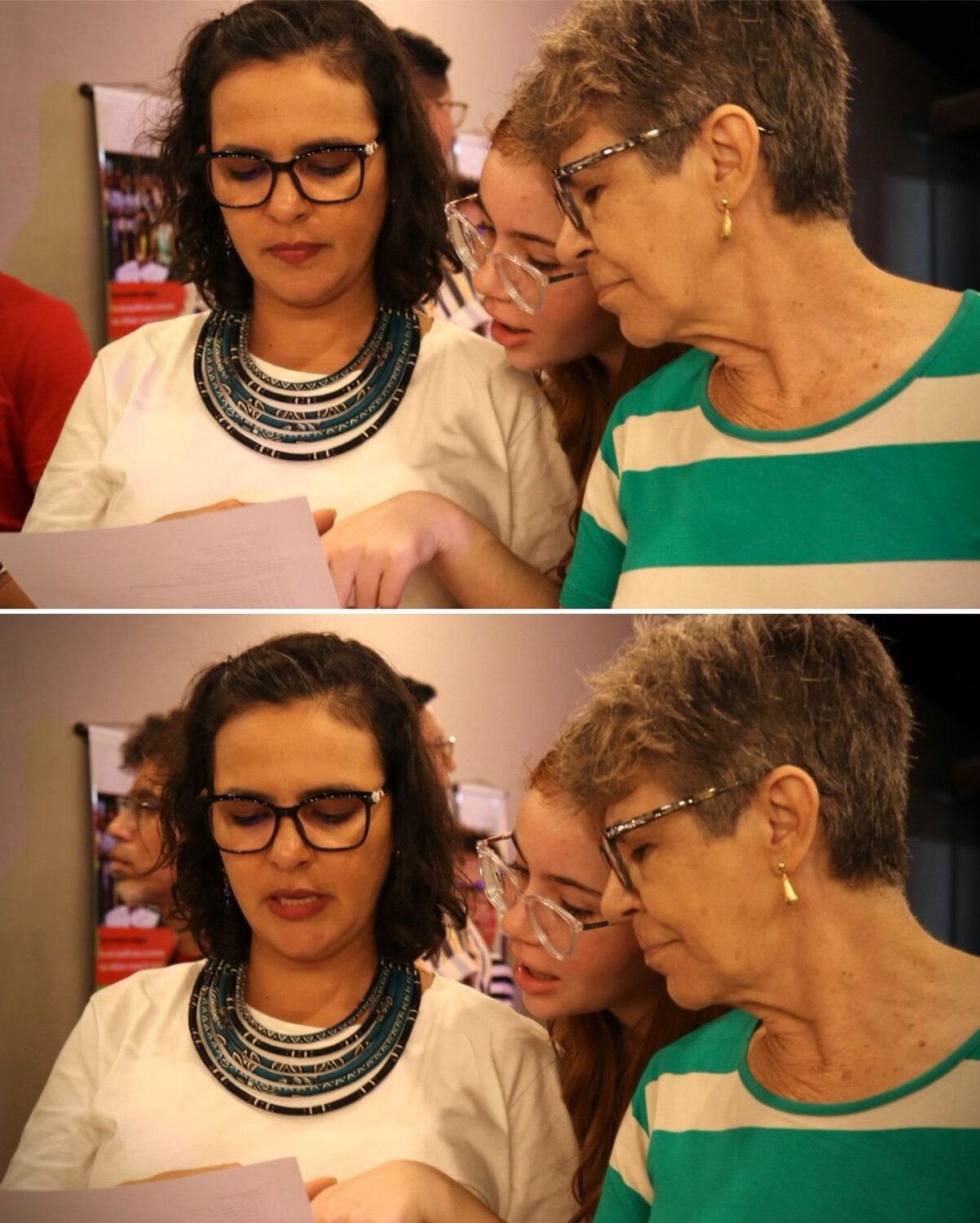 Gleice Jane e sua mãe Cleide Alves Barbosa  Foto: Aline Teodoro