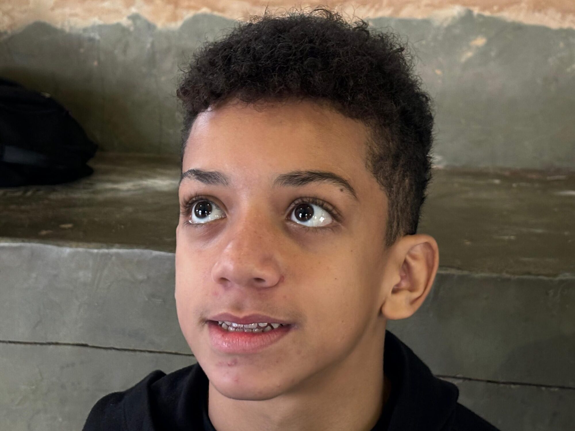 Marcos Vinícius Nogueira, aluno da Escola Municipal Carlos Vilhalva Cristaldo