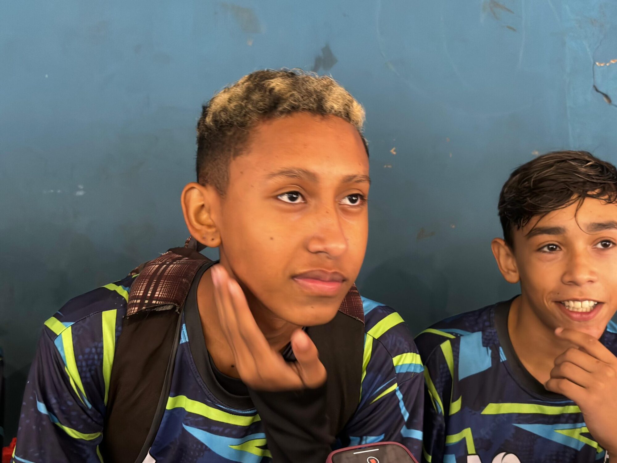 Rafael da Silva, aluno da Escola Municipal Nazira Anache