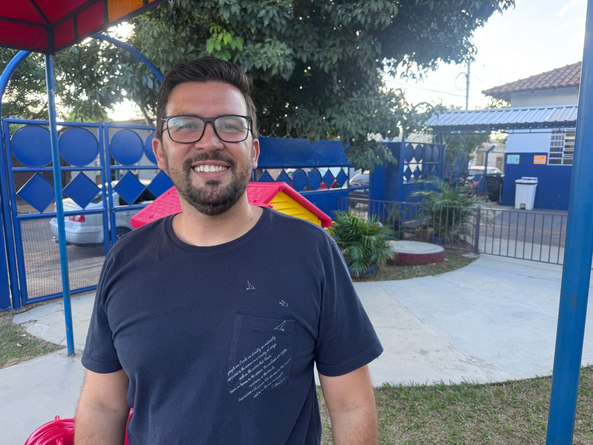 Ricardo de Souza, diretor da EMEI Clotilde Chaia