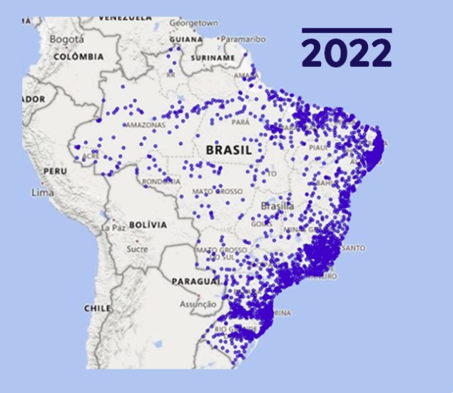 Municípios em risco de desastre ambiental  (2012)