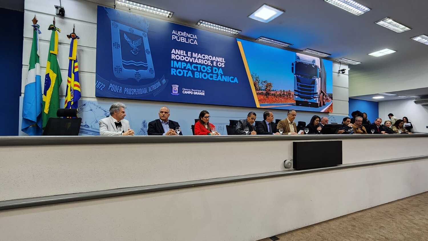 Audiência Pública sobre o anel e macroanel rodoviários e os impactos da Rota Bioceânica, a Rota de Integração Latino-Americana (RILA), em rodovias dentro da Capital
