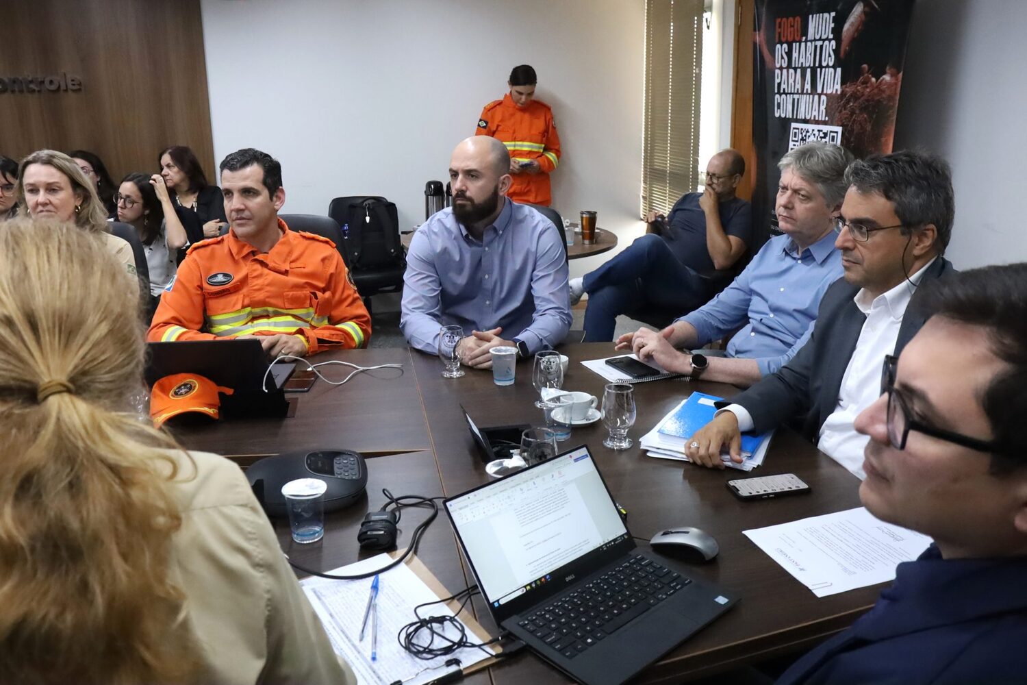 O encontro, o terceiro do grupo, aconteceu no Centro Integrado de Prevenção e Combate, do Governo de Mato Grosso do Sul