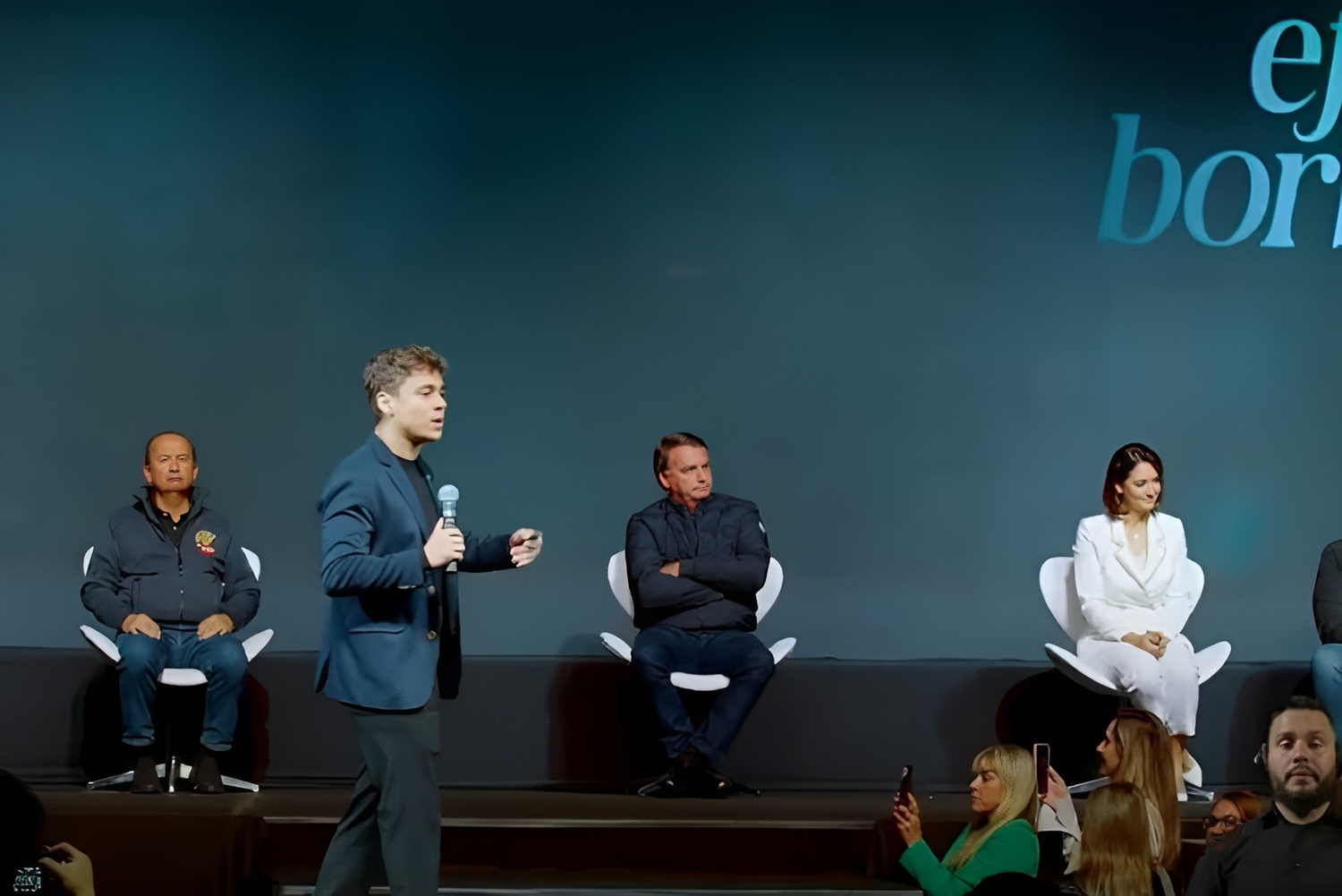 Nikolas Ferreira antecedeu Bolsonaro e Michelle na palestra de encerramento do primeiro dia 