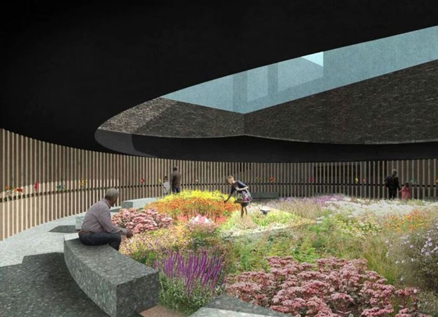 Projeto arquitetônico do memorial que será construído no terreno onde ficava a Boate Kiss, em Santa Maria