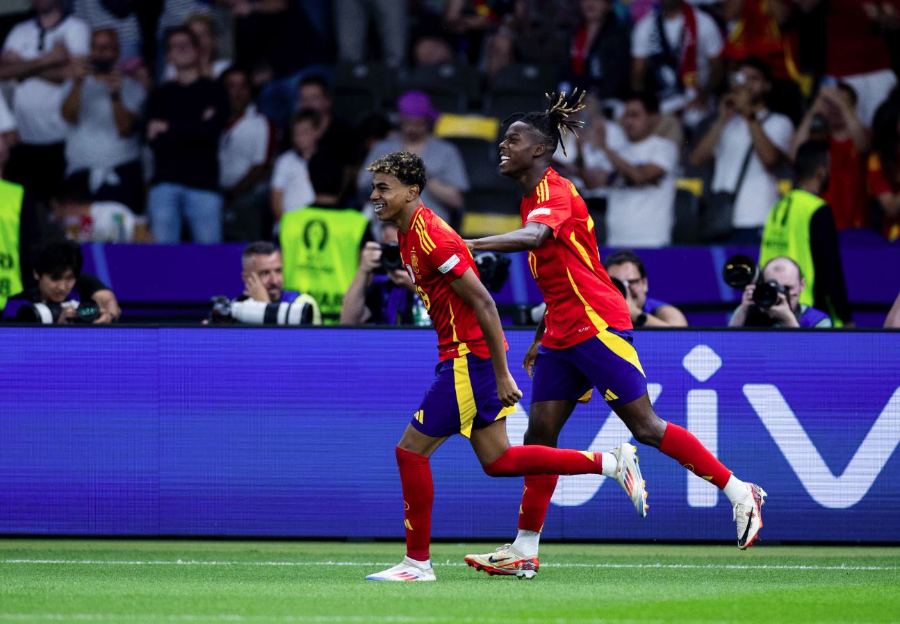 Lamine Yamal e Nico Williams foram os destaques da Espanha durante a Euro