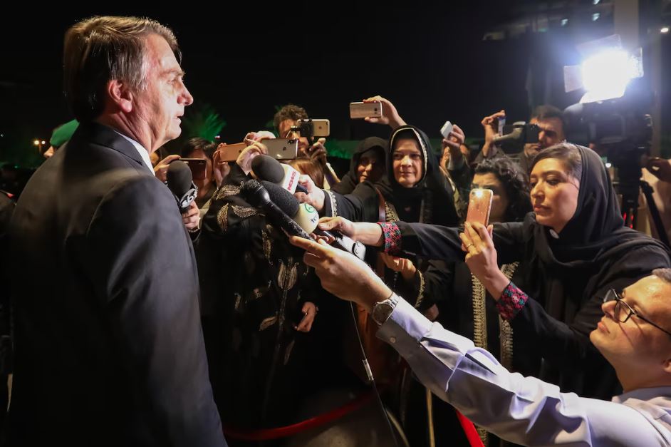 Jair Bolsonaro, ex-presidente da República, em Riad em 2019