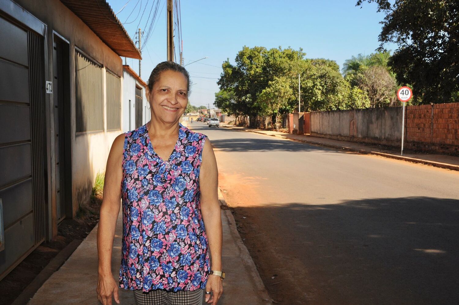 Cesarina da Cruz Bezerra, de 65 anos, residente na Rua João Ribeiro Guimarães há duas décadas
