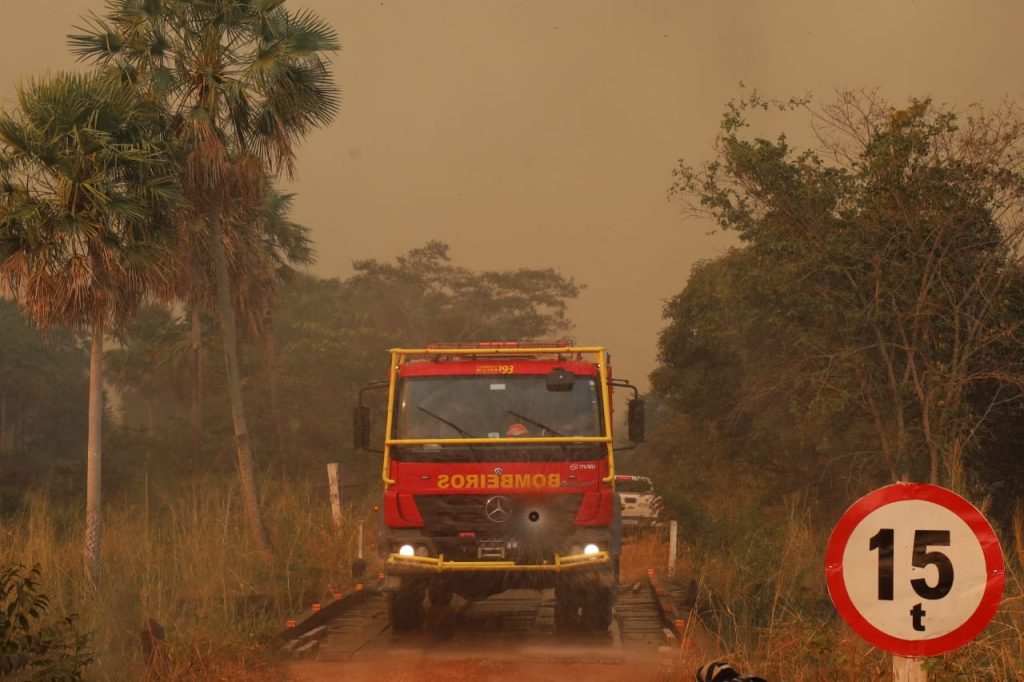 Molhar pontes de madeira, centenas pelo Pantanal, evitam incêndios 