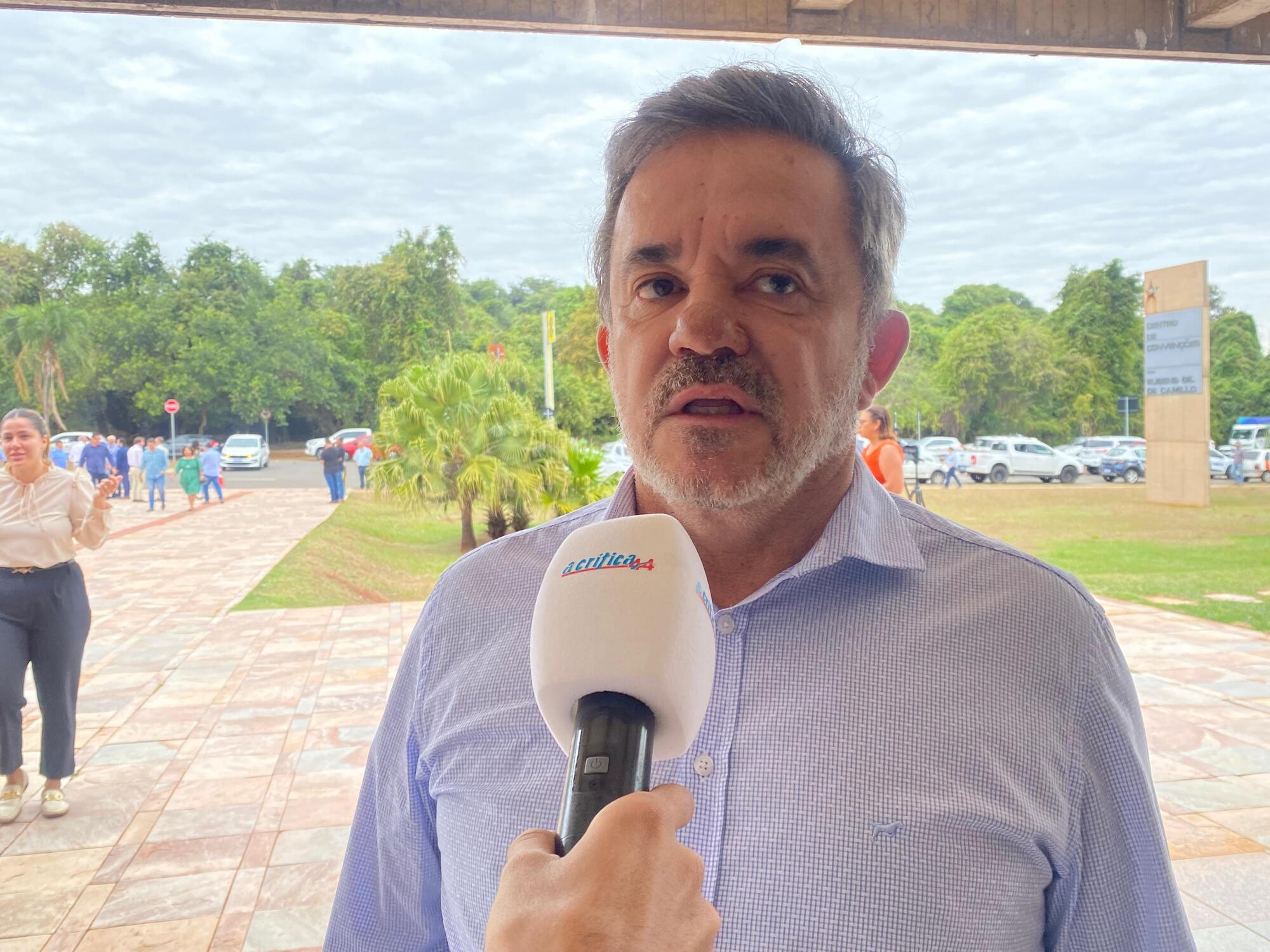 O deputado federal e líder da bancada de MS, Vander Loubet (Foto: Rafael Barbosa)