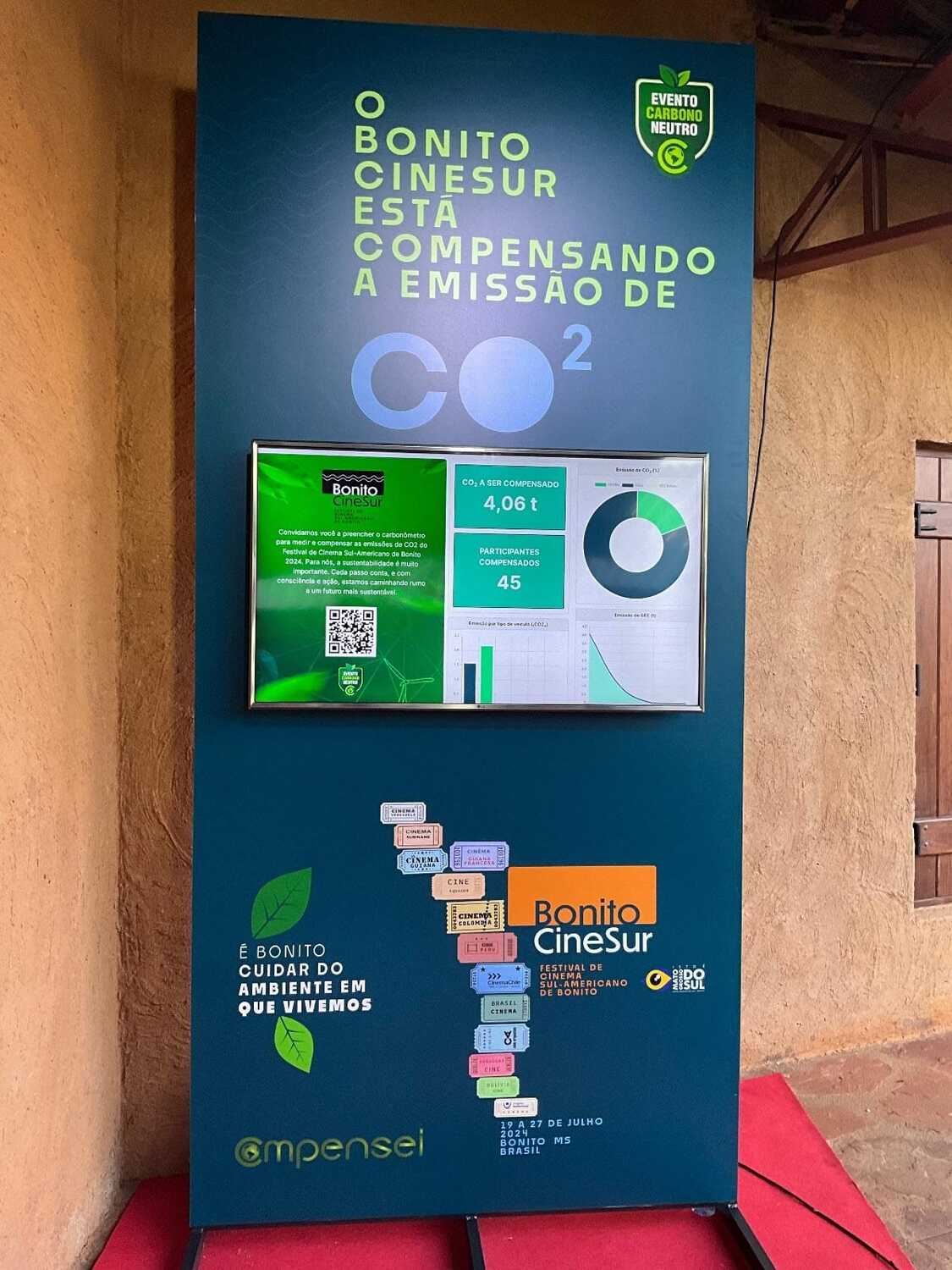 Preocupado com o meio-ambiente, o festival esta compensando a emissão de CO2 (Foto: Rafael Rodrigues)