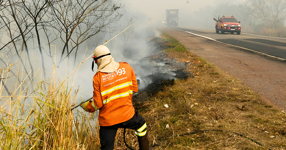 Combate aos incêndios no Pantanal