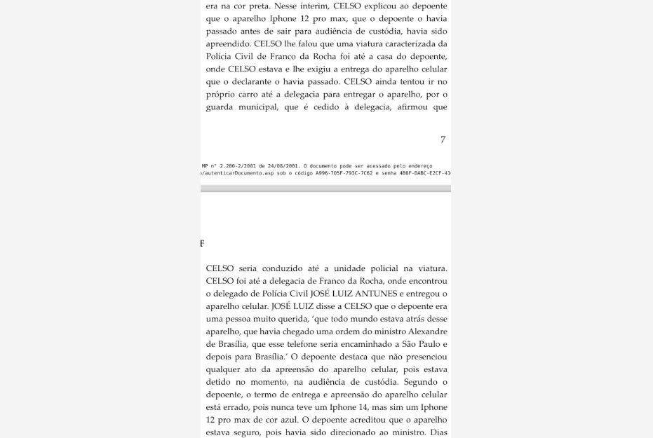 Trecho do depoimento de Eduardo Tagliaferro à PF vai na mesma linha das declarações prestadas por seu cunhado
