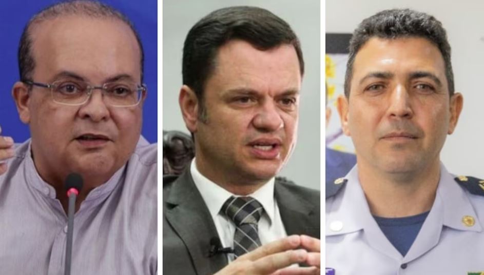 O governador Ibaneis Rocha, o ex-ministro da Justiça Anderson Torres e o coronel Fábio Augusto Vieira estão entre os investigados no inquérito