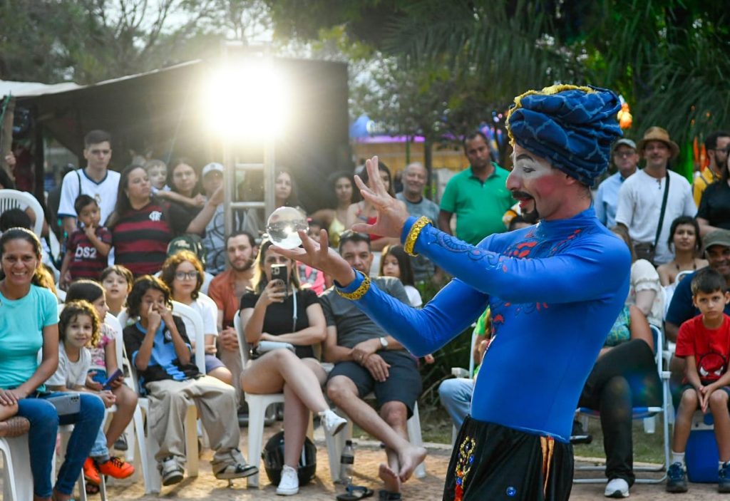 Apresentação de circo na edição de 2023