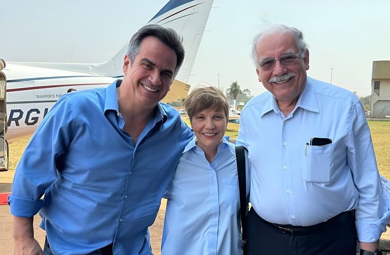 Ciro Nogueira, Tereza Cristina e o deputado federal Luiz Ovando.