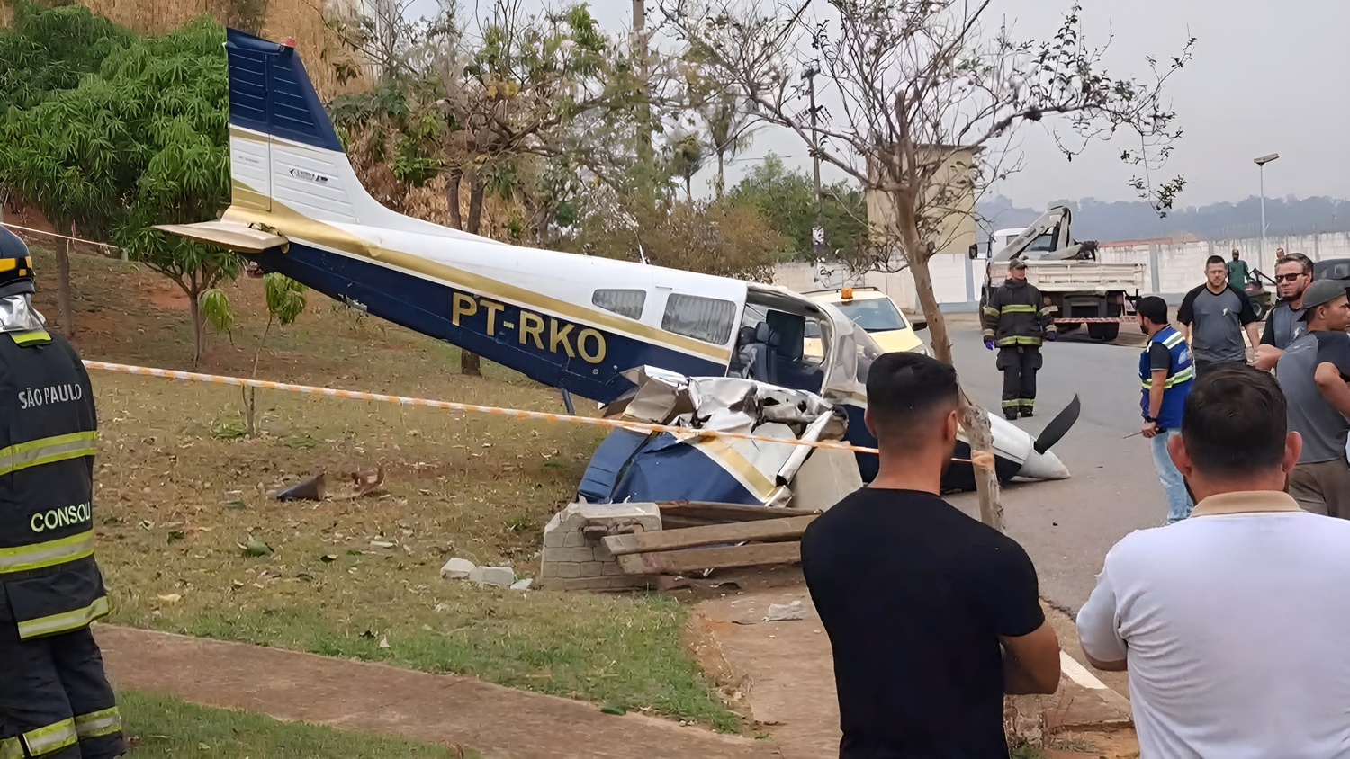 Avião sofre acidente em Bragança Paulista  Foto: Arquivo Pessoal