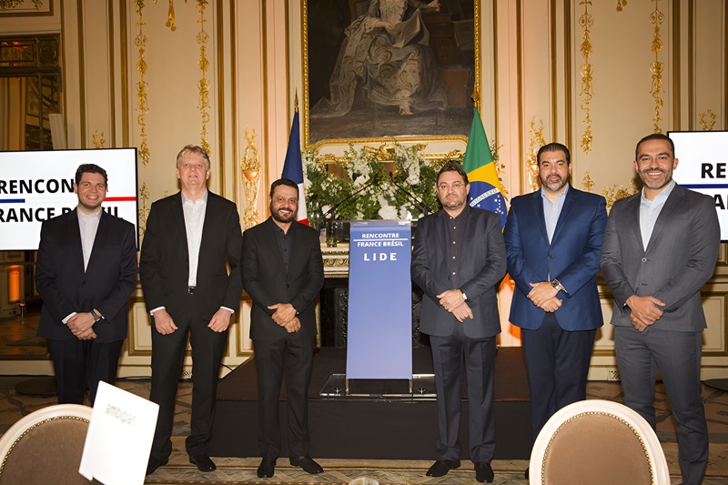 Em Paris, Sérgio Longen, presidente da Fiems, participa de encontro com Emmanuel Macron e busca integração comercial com a Europa