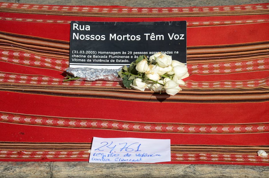 No ano passado, ato relembrou os 30 anos da chacina da Candelária, no centro da capital fluminense
