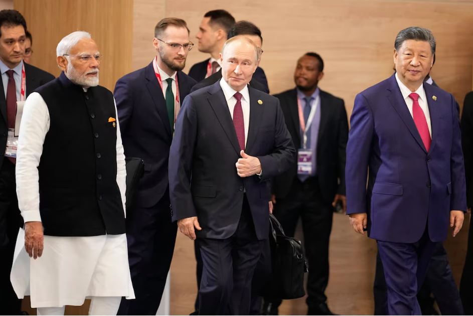 Putin, Modi e Xi Jinping em Kazan