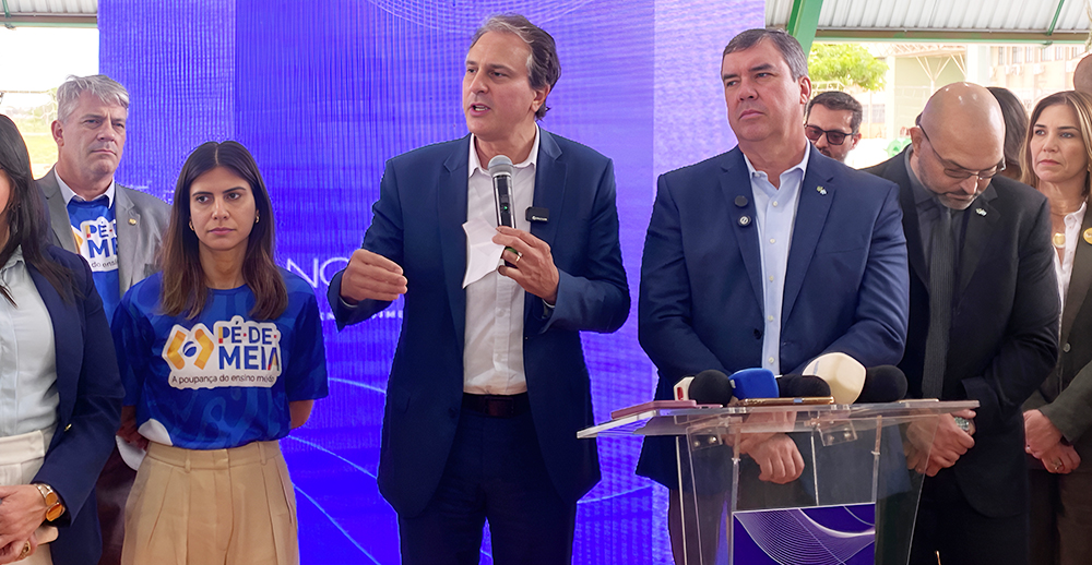 Ministro da Educação, Camilo Santana, durante visita ao Mato Grosso do Sul, reconhece adesão total dos municípios ao programa Pé de Meia