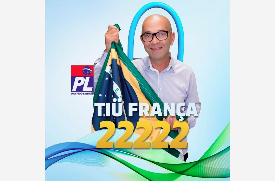 Tio França foi candidato a vereador de Rio do Sul (SC) pelo PL, em 2020