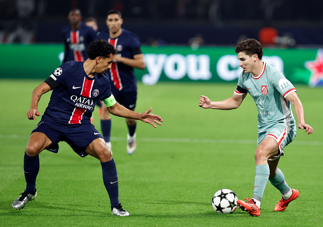 Atleti virou o duelo contra o PSG nos acréscimos