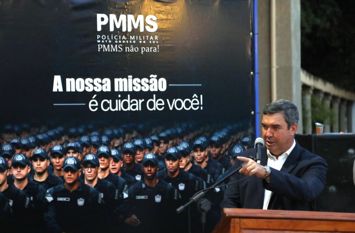Com a presença do governador Eduardo Riedel e demais autoridades civis e militares, e que se concretizou com a entrega de 70 novas viaturas ao Comando de Policiamento Metropolitano