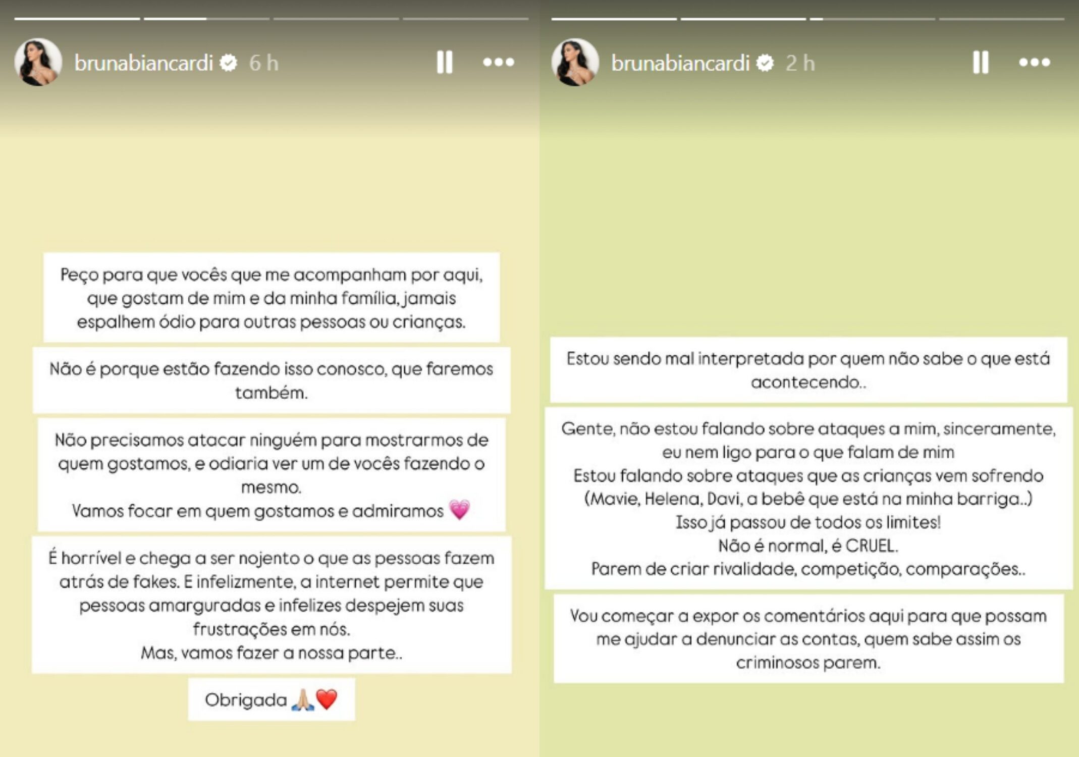 Bruna Biancardi se pronunciou nas redes sociais
