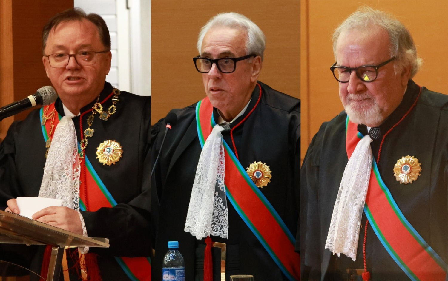 Os desembargadores Dorival Renato Pavan (presidente), Fernando Mauro Moreira Marinho (vice-presidente) e Ruy Celso Barbosa (corregedor-geral de Justiça)