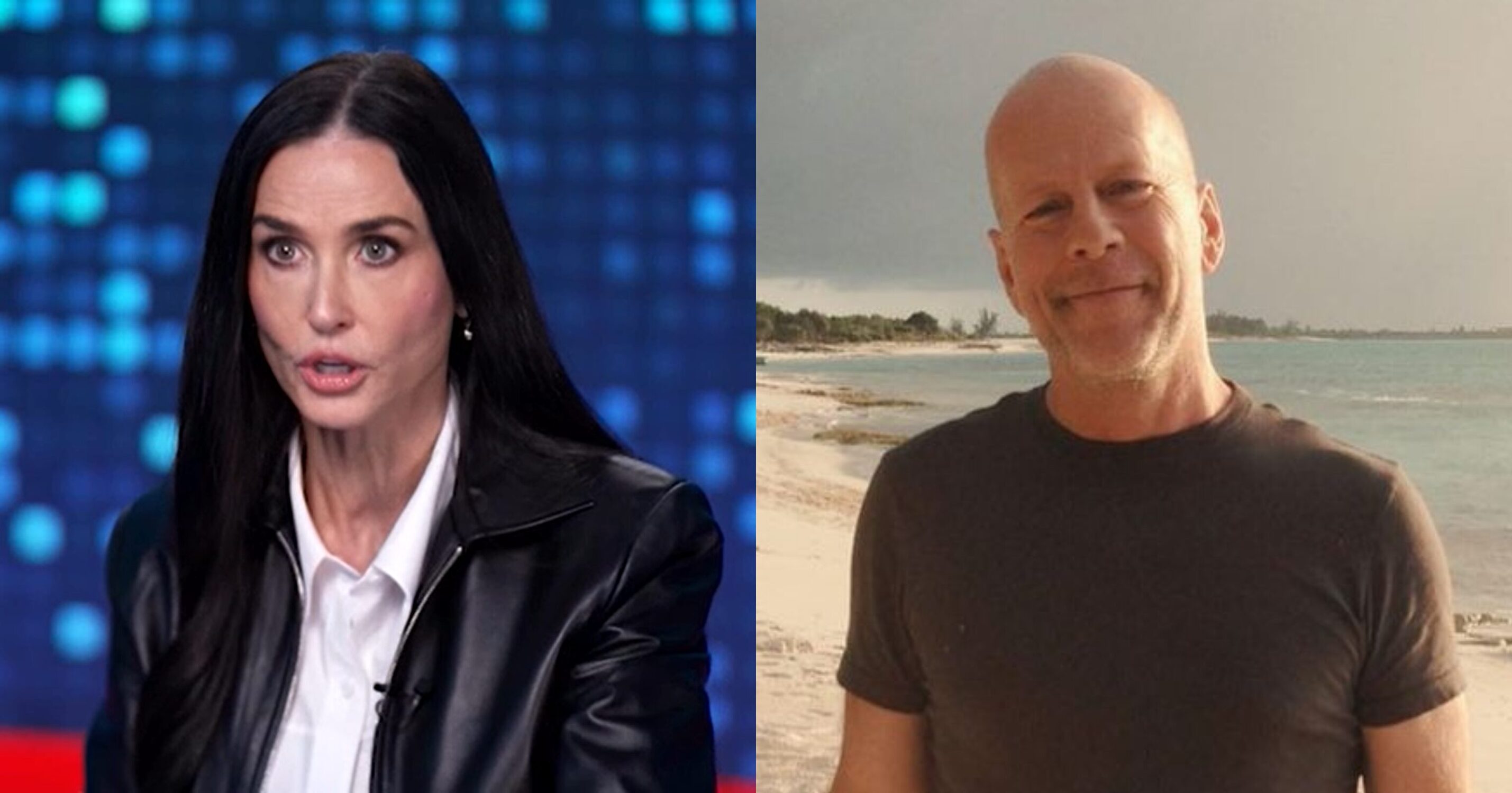 Demi Moore fala sobre relação com Bruce Willis. 
