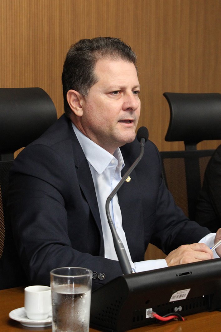 O deputado estadual Renato Câmara, presidente da Comissão de Meio Ambiente, conduz o debate sobre os desafios ambientais e econômicos do setor.