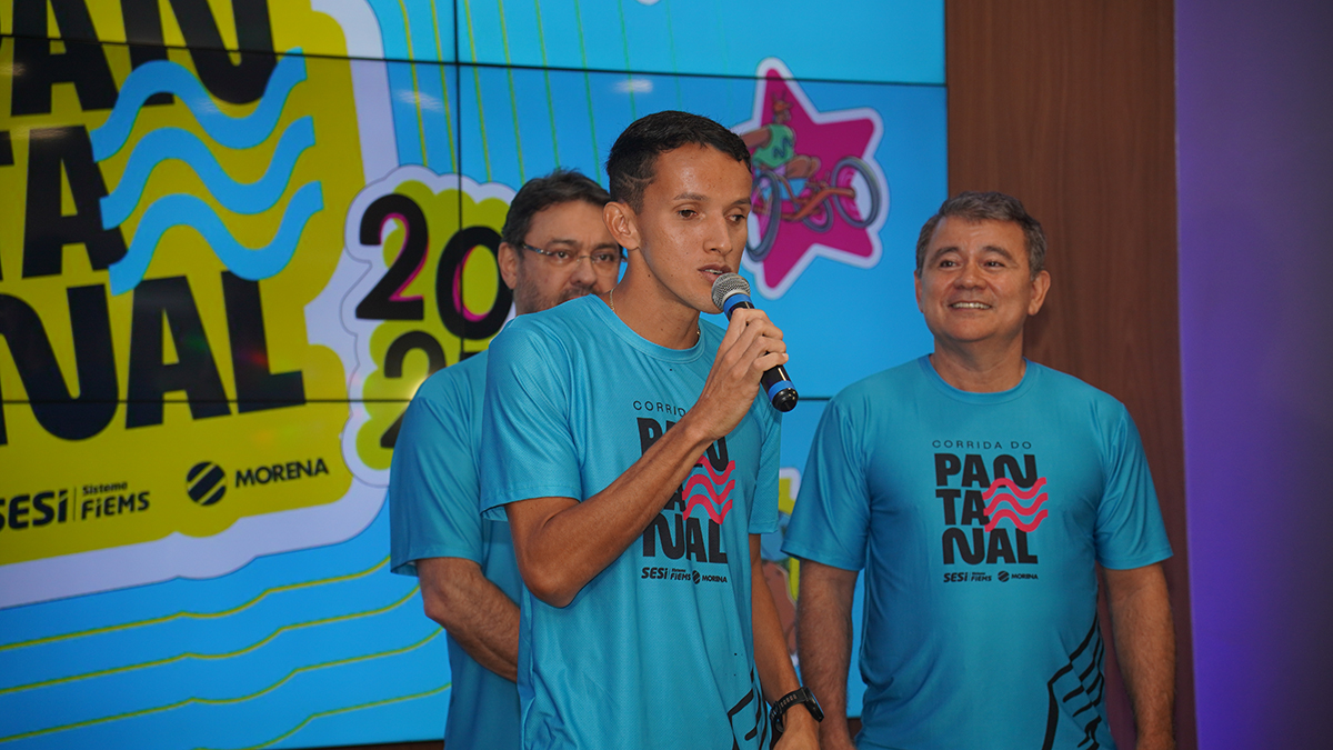 O paratleta Yeltsin Jacques, padrinho da Corrida do Pantanal