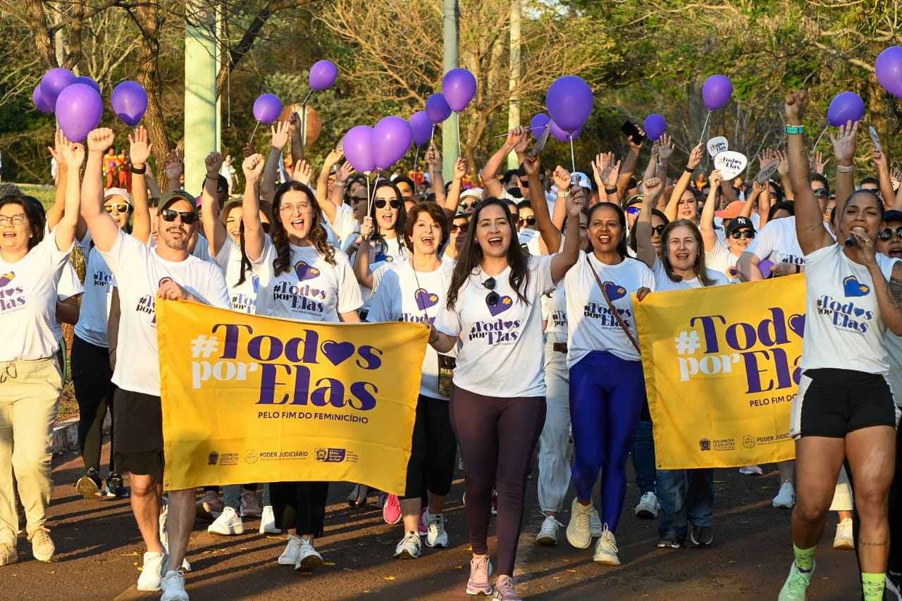 Caminhada 'Todos por Elas' mobiliza sociedade em MS para combater o feminicídio com ações e conscientização coletiva