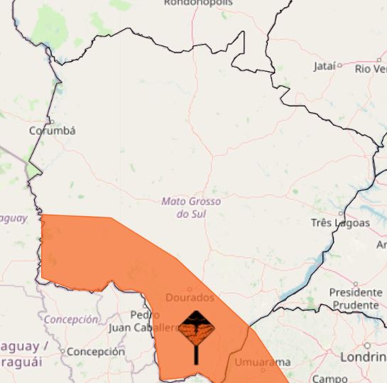 Alerta de chuva para este sábado (28)