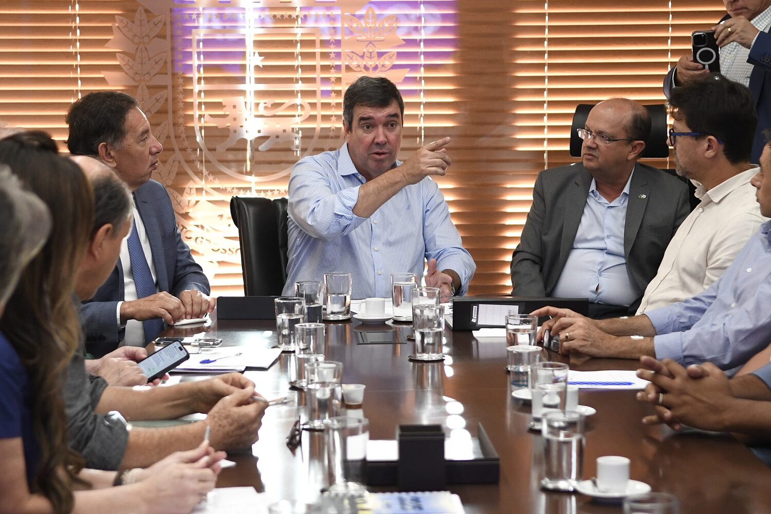 Governador Eduardo Riedel participou da reunião que tratou dos projetos para Costa Rica - Foto: Bruno Rezende