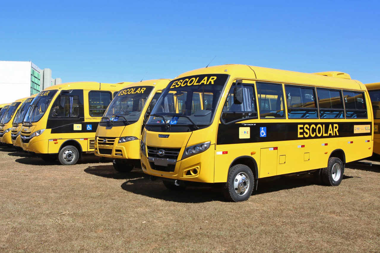 15 municípios de MS serão beneficiados com novos ônibus para transporte escolar
