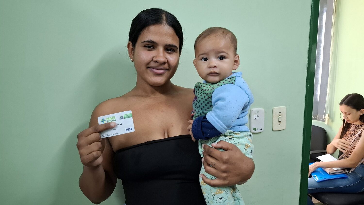 Geovana e seu bebê