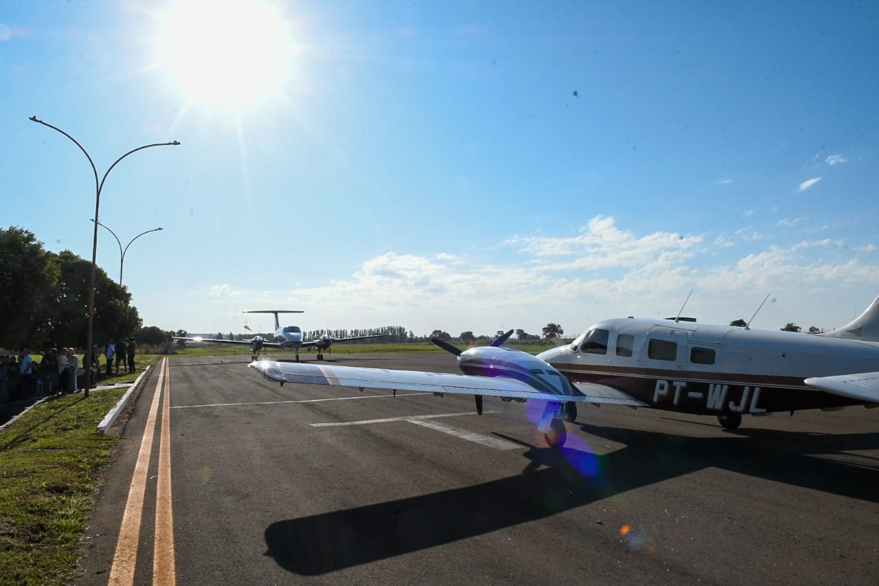 Foi entregue a restauração do aeródromo do município 