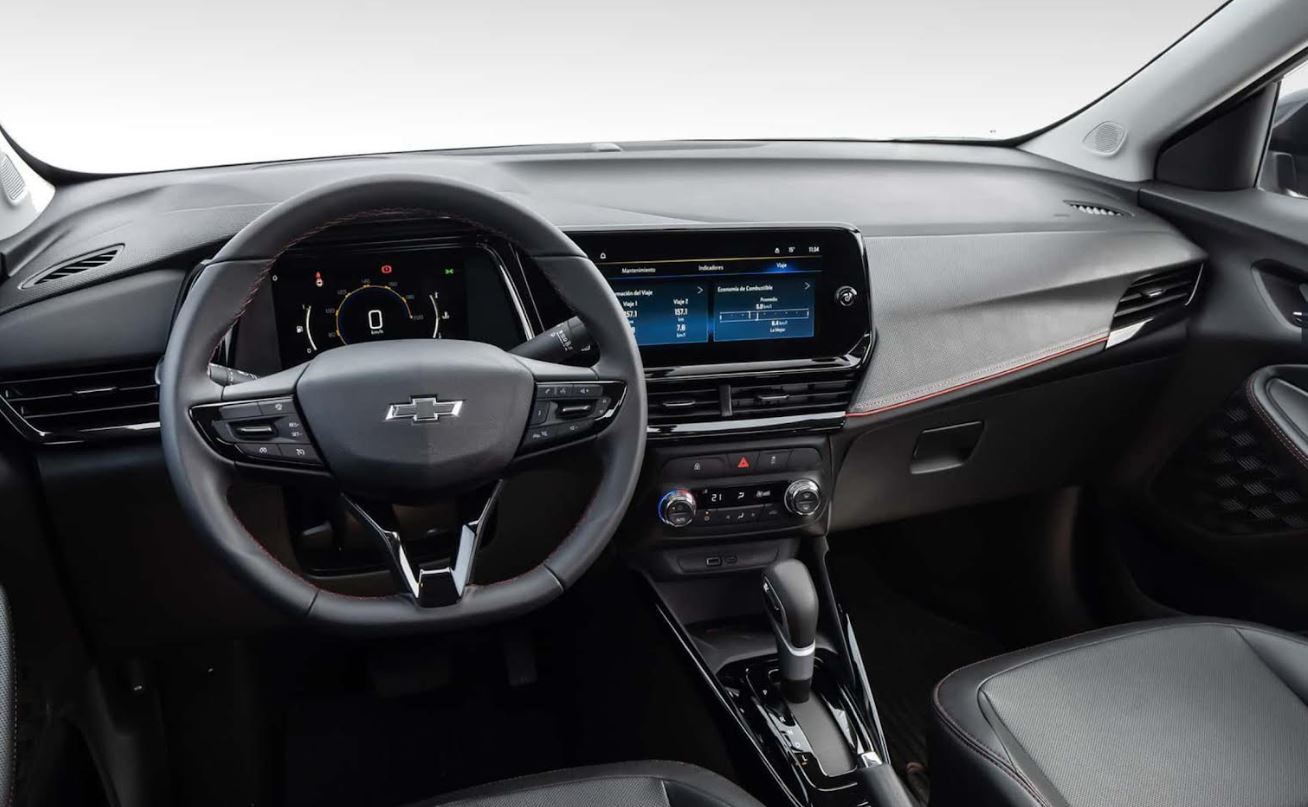 Interior da Montana 2026 com o novo cockpit digital: painel de 8