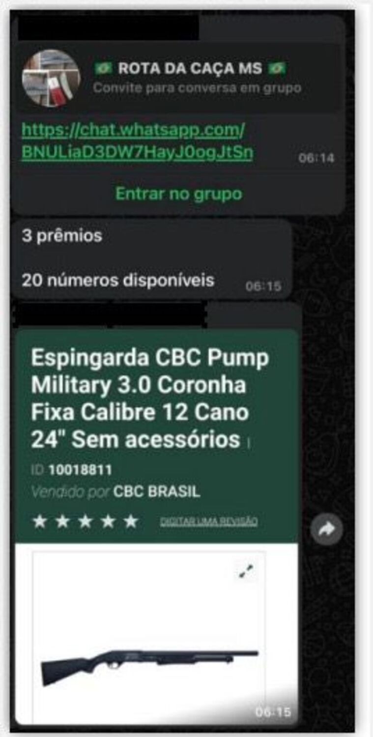 Polícia Federal realiza operação em Campo Grande contra comércio ilegal de armas e rifas