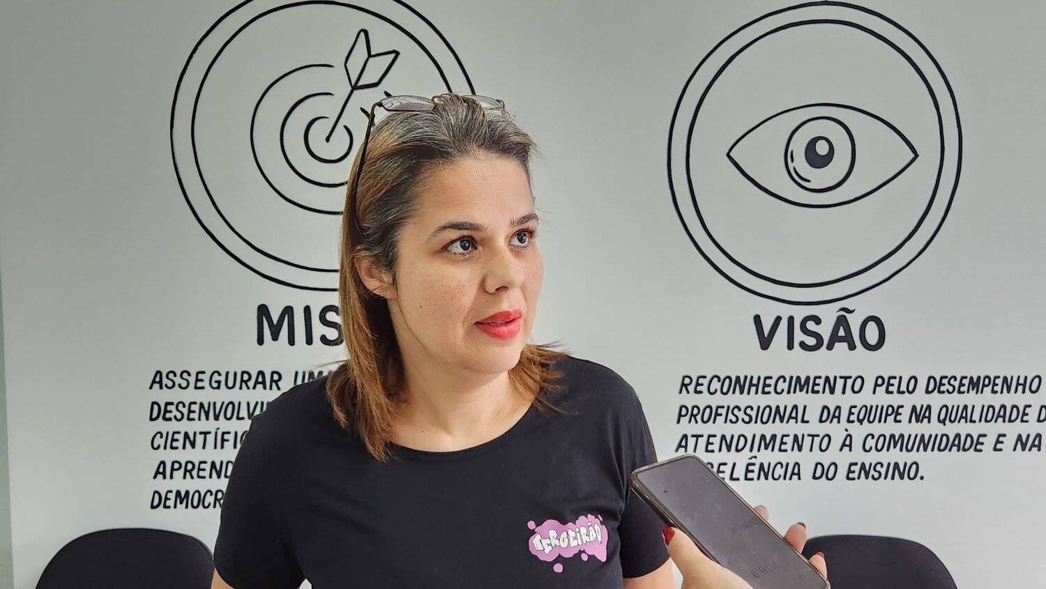 A professora, Alessandra Cardoso